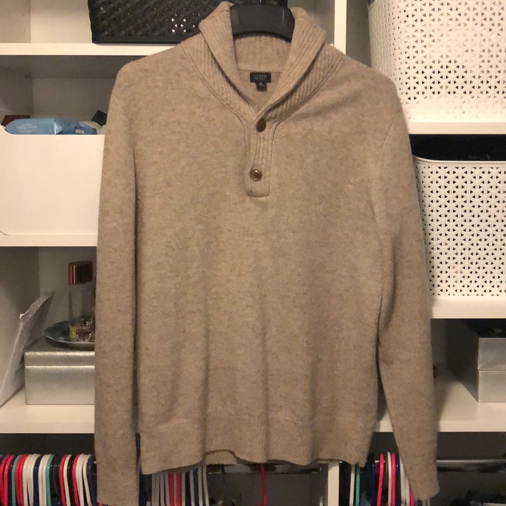 Men’s Jcrew Shawl Neck Sweater Medium